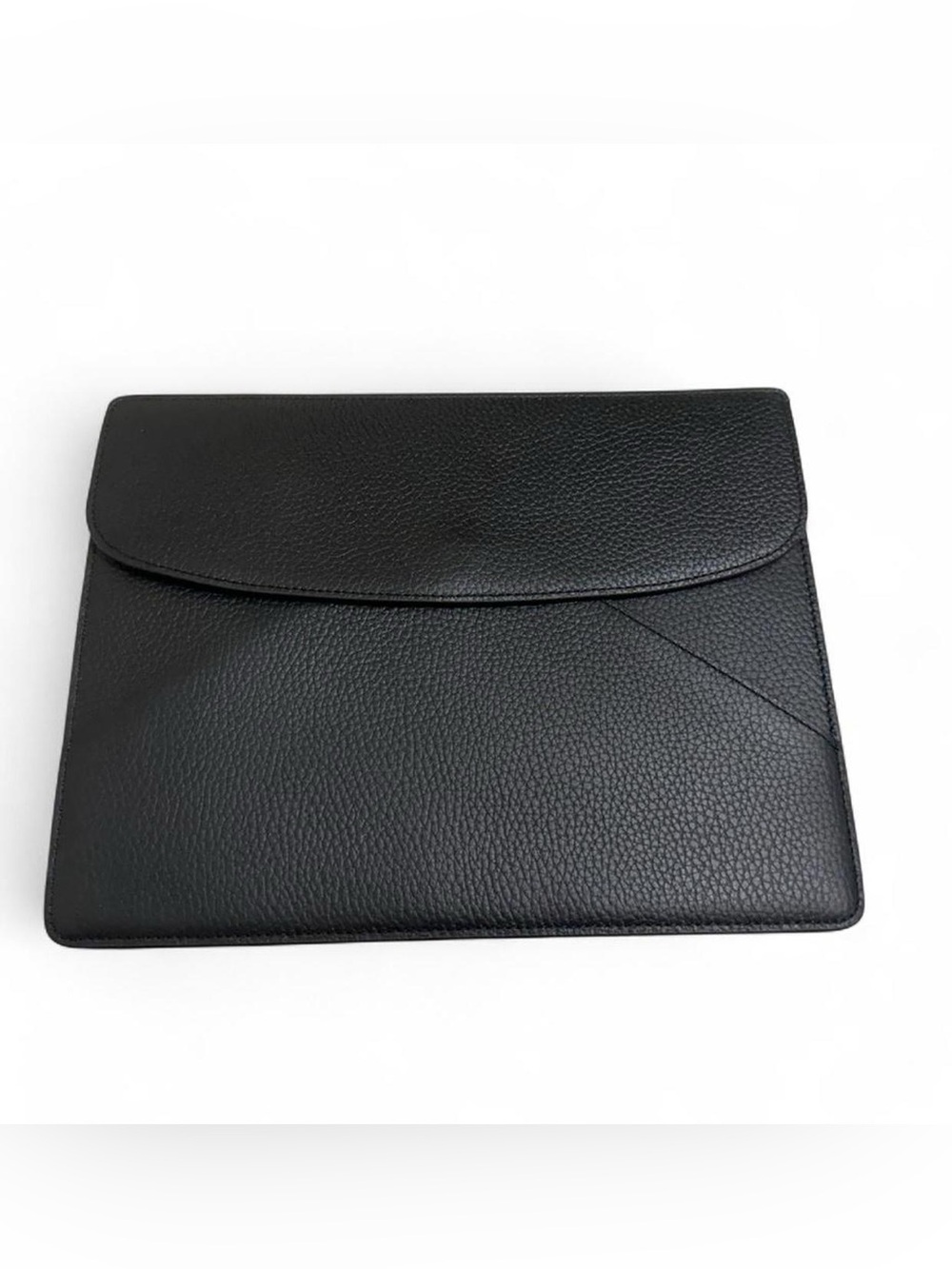 Neely & Chloe Classic Black Pebbled leather tablet sleeve